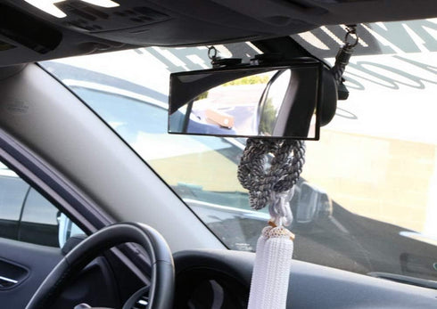 iJDMTOY Universal Fit JDM 300mm 12-Inch Wide Curve Clip On Rearview Mirror Compatible With Car SUV Van Truck, etc...