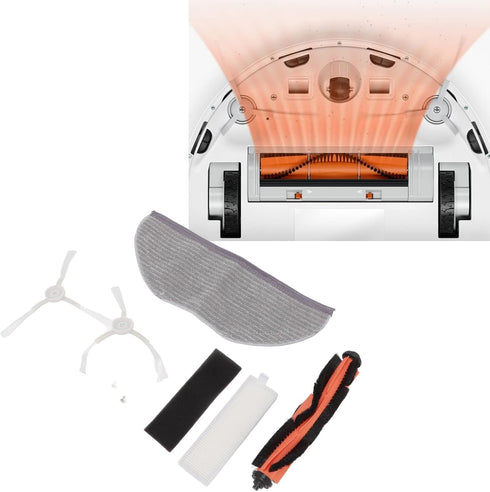 CHICIRIS Vacuum Cleaner Accessories Kit, Mopping Robot Vacuum Replacement Part with Main Brush Filter Screen Mop Side Brush for Xiaomi G1 MJSTG1...
