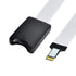 xiwai Micro-SD TF Memory Card Kit Male to SD Female Extension Soft Flat FPC Cable Extender 25cm...