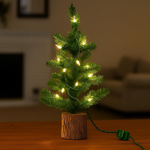 Novelty Lights 8.5 Feet 20 Bulb Clear Mini Light String on Green Wire, Non-Connectable Incandescent Fairy Lights for Bottles and Crafts, 4" Bulb S...