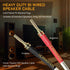 2 Pack 14 AWG OFC Speaker Cable with Pin Banana Plugs, Craft-made HiFi 1.5m/4.9Ft White Square Speaker Wire With Gold-plated Banana Plugs, Speaker...