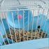 Pet Hamster Cage with Running Wheel Water Bottle Food Basin Portable Carrier House Mice Home Habitat for Going Out, Traveling (Blue)...