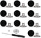 20 Sets of Black 17mm Jeans Button Pins, Waistband Jeans Buttons, No Sewing or Tools Required, Instant Replacement Snap Button Trouser Buttons, Re...