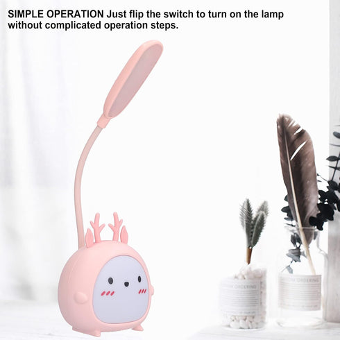 YOUTHINK Cute LED Desk Lamp, Rechargeable Lamp with Adjustable Design for Home Office Dorm...