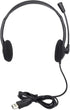 MANHATTAN USB Headset with Mic & Long 5 ft Cable - Dual-Sided Padded On-Ear, Adjustable Headband - for Desktop, Laptop, Computer – 3 Yr Mfg Warran...