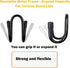 2 Pack Pot Lid Organizer Rack, Black Pot Lids Holder for Cabinet Door/Wall, No Drilling Adhesive Wall/Door Mounted Rustproof Pot and Pan Cover for...