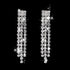 Bride Wedding Crystal Necklace Earrings Set Silver Bridal Choker Necklaces Pendant Jewelry for Women...