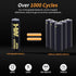 HW 4 Pack Type-C USB Rechargeable Lithium AAA Batteries, Long Lasting and Constant Output 1.5V, 40 Min Fast Charge, Over 1000 Cycles Triple a Batt...