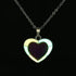 FM FM42 Temperature Sensing Color Changing Pendant Necklace with 19.29" Stainless Steel Rolo Chain...