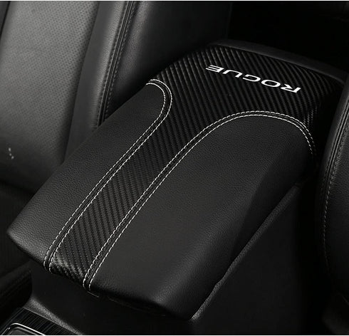 XITER Car Armrest Cover Saver, 1 Pc Center Console Leather Pad Fit for Nissan Rogue 2014-2020, 2017-2022 Rogue Sport Central Console Armrest Box P...