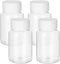 4Pcs Clear Pill Bottles, 80ml Empty Plastic Medicine Bottles, Reagent Bottle with Caps, Small Travel Pill Case, Chemical Containers for Liquid Sol...