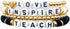 Pingyongchang Beaded Teacher Bracelet Mixed Color Ploymer Clay Bracelets for Women Bohemian Handmade Beaded Teacher Appreciation Bracelet Love Tea...