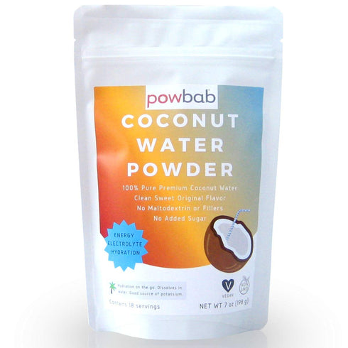 powbab Coconut Water Powder From 100% Organic Coconut. No Sugar Added. Pure Delicate, Clean Taste. Dehydrated, Not Freeze Dried, Raw, Unsweetened ...