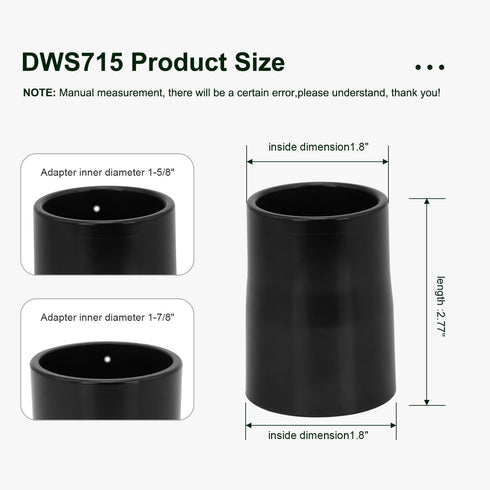 Miter Saw Vacuum Adapter for Dewalt Vacuum Dust Collection Adapter Miter Saw Construction Shop Vacuum Hose Attachment Compatible With DEWALT DWS71...