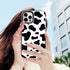 Abbery Designed for iPhone 12 Pro Max Case Cow, Cute Clear with Cow Print Pattern Design Soft Silicone TPU Sturdy Shockproof Protective Woman Girl...