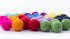 Felt Pom Poms - Wool Felt Balls - 10 Vibrant Colors - 40 Pieces - 2cm (~0.8 inch) Size Each - Craft - DIY - Handmade 100% New Zealand Wool...