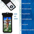 Waterproof Pouch Cell Phone Dry Bag Case for Samsung Galaxy Note 20 Ultra S22 Ultra S20 A03s A01 A13 A21 A12 A32 A42 A52 A51 A71 5G, iPhone 13 12 ...