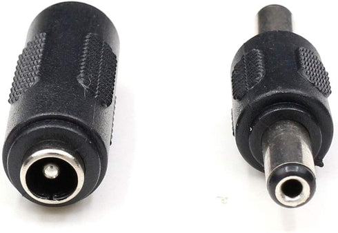 TEZONG 2.1mm X 5.5mm DC Power Adapter Connections, Female to Female Coupler, Male to Male Coupler Connector Gender Adapters for LED/CCTV Camera (5...