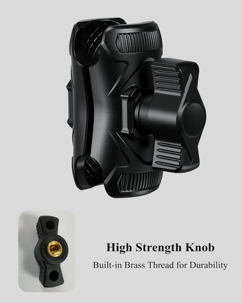 BRCOVAN Double Socket Arm High Strength Composite Short Arm Compatible with RAM Mounts B Size 1'' Ball Components & Bike Motorcycle Phone Mount Ho...