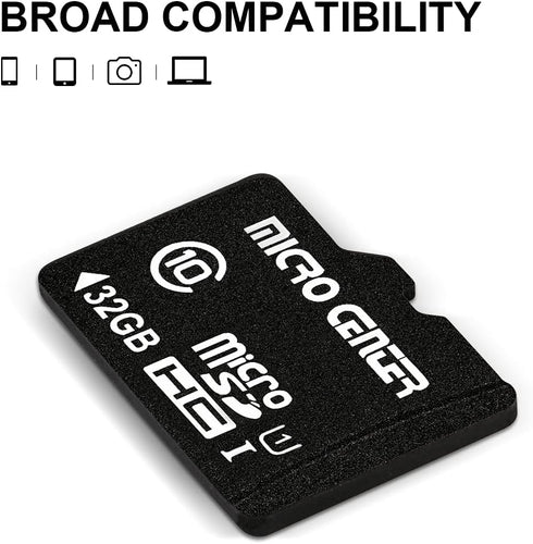 INLAND Micro Center 32GB Class 10 MicroSDHC Flash Memory Card with Adapter for Mobile Device Storage Phone, Tablet, Drone & Full HD Video Recordin...