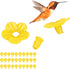 30 Sets Hummingbird Feeder Replacement Flowers, Realistic Designed Hummingbird Flowers, Plastic Hummingbird Feeder Parts, Bee Proof Hummingbird Fe...