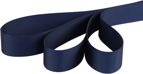 Ribbonitlux 1" Wide Solid Grosgrain Ribbon 25 Yards (370-Navy ?, Set for Gift Wrapping, Party Decor, Sewing Applications, Wedding and Craft...