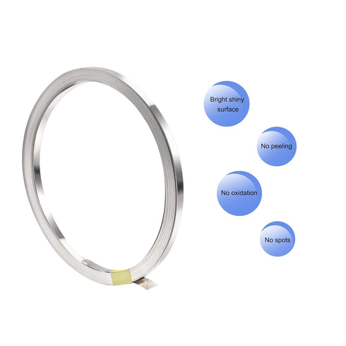 MECCANIXITY 1 Roll 10 Meter Nickel-Plated Steel Strip, Connecting Plate Steel Tape for Battery and Spot Welding, 3x0.1mm(WxT)...