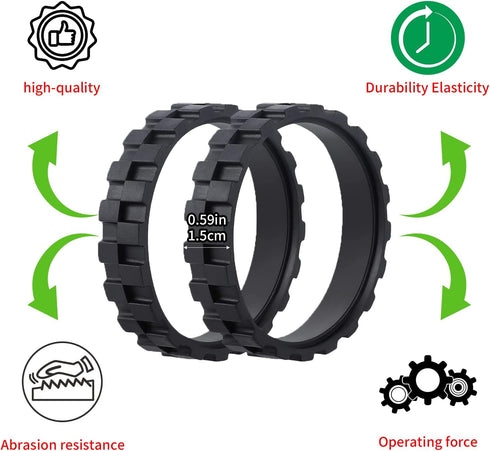 replacement Tires compatible with IRobot Roomba 500 600 700 800 900 Series,Anti-Slip Replacement Treads,Cleaning Robot Tire,replacement rubber tir...