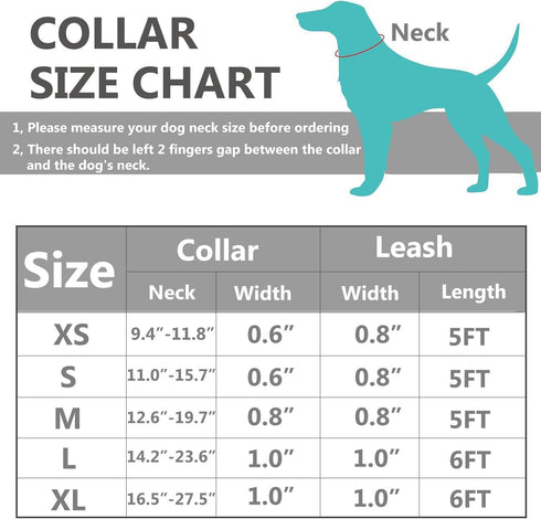 Reflective Dog Collar with Metal Buckle, Soft Sturdy Nylon Dog Collars with Quick Release Buckle, Adjustable Pet Collars with with ID Tag Ring for...