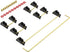 Stabilizer V2, Screw in Stabilizers with 2u 6.25u 7u Wires, PCB Mount Keyboard Stabilizers for Mechanical Keyboards (V2 Black Gold 80% Kit)...