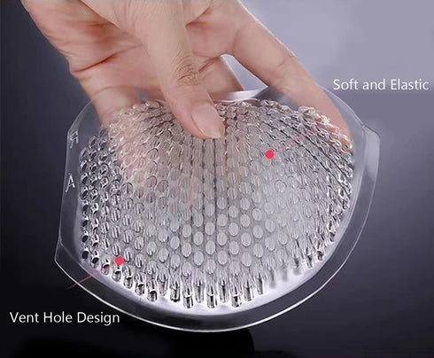 Uniquely Thickening Breathable Silicone Breast Enhancers Perforated Bra Insert Pad Swimwear Push up Booster Pads...