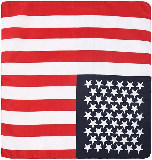 American Flag Bandana Scarf for Men Women Flag Scarf Neck Scarf Head Wrap PSWJ02...