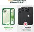 Diaclara Designed for iPhone 15 Case, Full Body Rugged Case with Built-in Touch Sensitive Anti-Scratch Screen Protector, with Camera Lens Protecto...