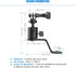 Motorcycle Rearview Mirror Mount for Gopro Motorcycle Aluminum Bracket Holder (360 Degree Rotation & 10mm Hole) Compatible with GoPro Hero 8/9/10/...