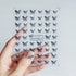 2 Sheets Butterfly Nail Art Stickers 3D Summer Nail Art Design Black Blue Butterfly Nail Designs 3D Butterfly Sticker Manicure Sliders Nail Art Su...