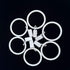 Set of 14 White Iron Metal Curtain Rings with Clips, Drapery Clips Hooks, Curtain Clips with Rings Cafe Curtain Clips, Ring Clips to Hang Curtains...