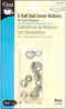 Dritz 213-18 Half Ball Cover Buttons, Size 18 - 7/16-Inch, 5-Sets...