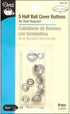 Dritz 213-18 Half Ball Cover Buttons, Size 18 - 7/16-Inch, 5-Sets...