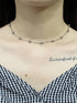 Dtja 5mm Ball Bead Necklace Stainless Steel Choker Pendant Necklaces for Women Girls Vintage Beaded Link Chain Adjustable Fashion Punk Simple Jewe...