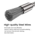 30Pcs Stainless Steel Wire Brushes Wheel Cup Pen Cleaning Brush Set Polishing Attachment Kit for Grinder Rotary Tools 1/8 inch Shank (Cup Pen Clea...
