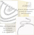 ELABEST Boho Rhinestone Ankle Bracelets 2pcs Crystal Tassel Anklet Layered Ankle Bracelets High-heeled Tennis Foot Chain Wedding Jewelry Accessori...