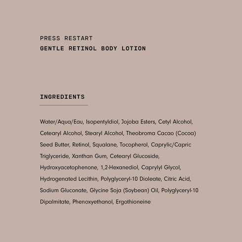 Versed Press Restart Retinol Body Lotion - Cocoa Butter + Squalane Moisturizer for Dry Skin - Firming Body Retinol to Smooth Texture & Brighten Sk...