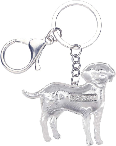 Cute Enamel Dog Keychain Keyring Pets Dog Keyrings for Women Purse Bag Accessories Charms...