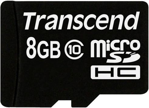 Transcend 8 GB Class 10 microSDHC Flash Memory Card TS8GUSDHC10...