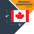 Magnet Me Up Canada Canadian Flag Car Magnet Decal, 4x6 Inches, Heavy Duty Automotive Magnet for Car, Truck SUV...