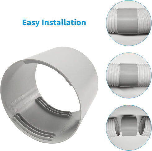 Air Conditioner Hose Extention Coupler 5 Inches, Portable AC Exhaust Vent Hose Connector Coupling Universal Fits Clockwise and Counter-Clockwise T...