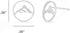 Boma Jewelry Sterling Silver Circle Mountain Peak Stud Earrings...