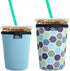 Reusable Iced Coffee Insulator Sleeve for Cold Beverages and Neoprene Cold Coffee Cup Sleeves Cooler Cover 16-24OZ for Coffee Cups, McDonalds, Dun...