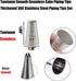 Extra Large Piping Nozzles, 1M 1B 2D# 9FT Seamless Stainless Steel Piping Icing Tips for Cakes...