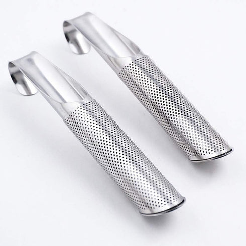 2Pcs Stainless Steel Tea Stick Infuser Hanging Tea Infuser Filter Pipe Steeper Strainer Tea Gadget for Loose Leaf Tea Herbs or Spice, Silver...